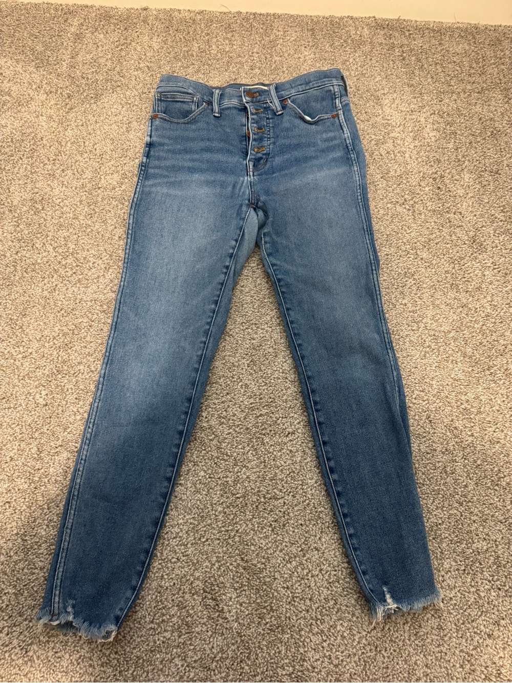Madewell High-Rise Skinny Jeans in Medium Blue